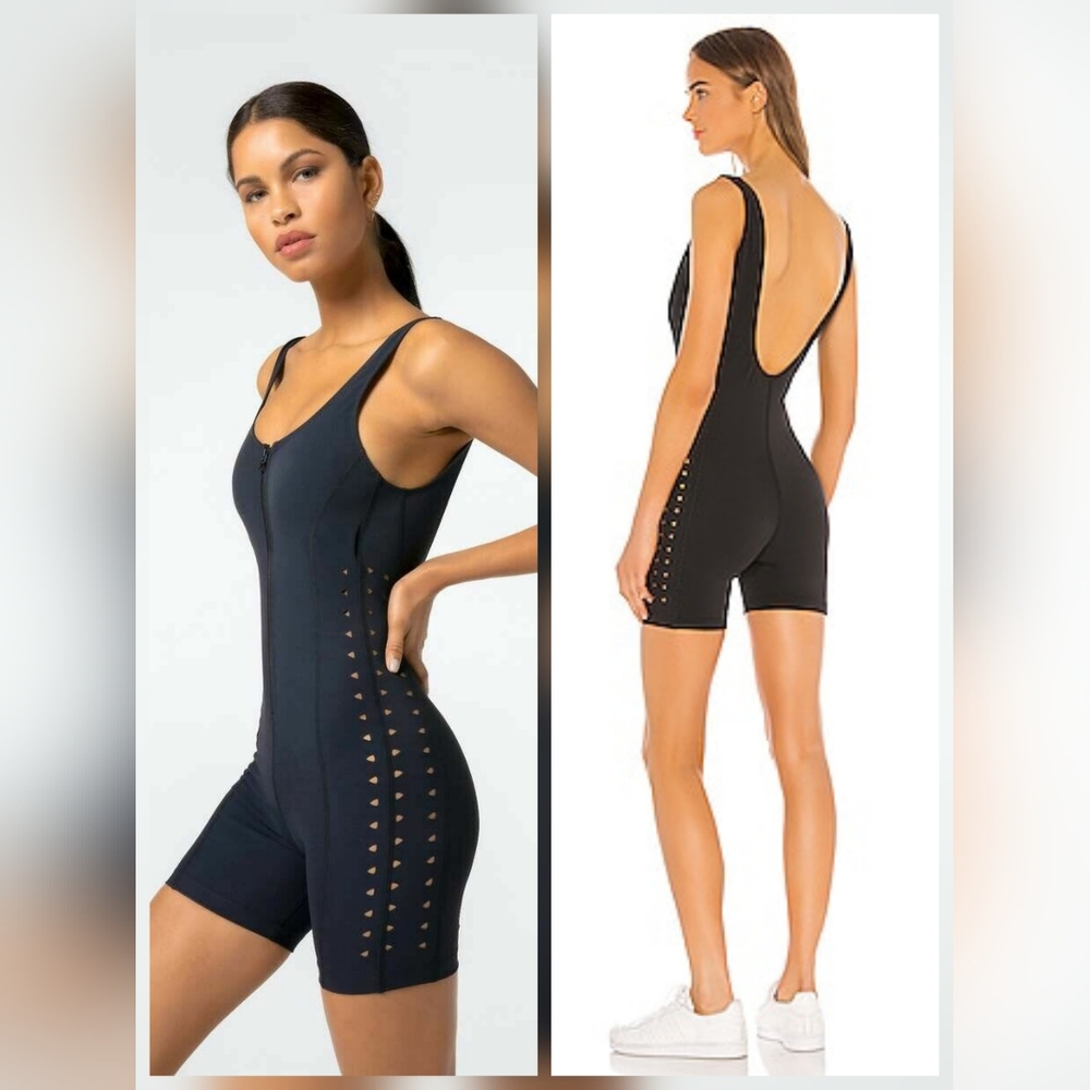 NWT- GIGI C maxine romper black Sz S